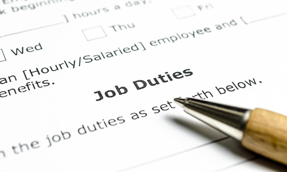 Can an employer change your job description?