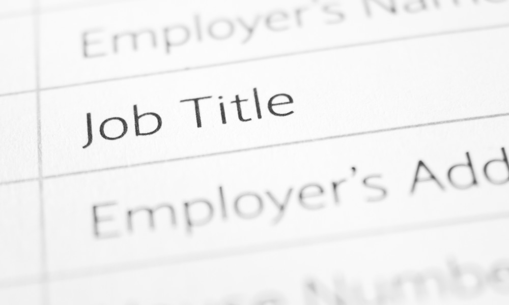 Can your employer change your job title?