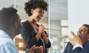 Is laughing in an interview a good sign?