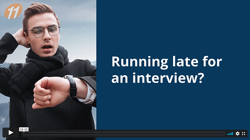 Running late for an interview