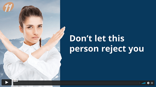 Don't let this person reject you