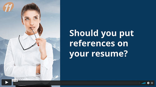 Should you put references on your CV